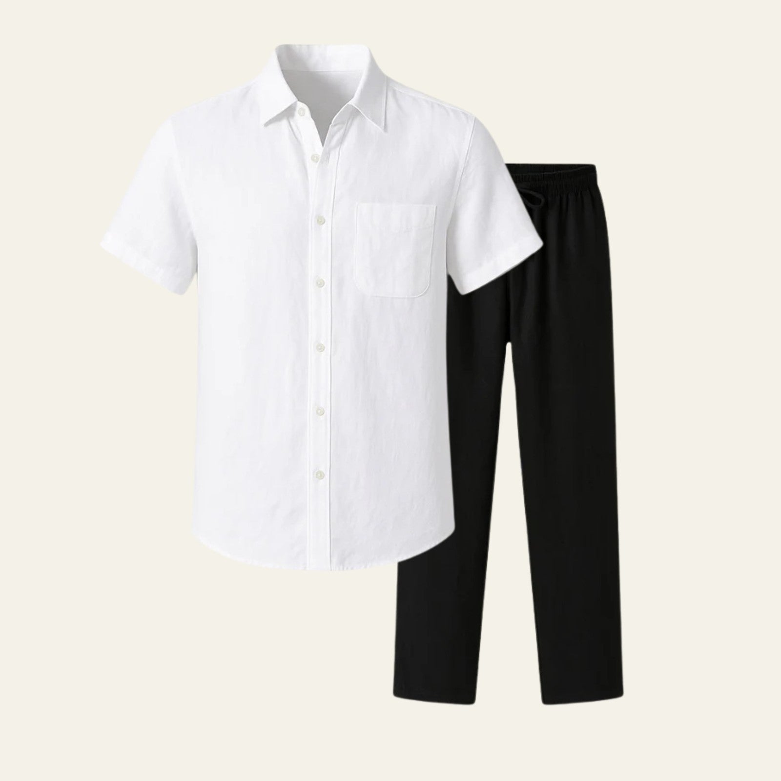 The Amalfi Linen Slim Pantalon Set