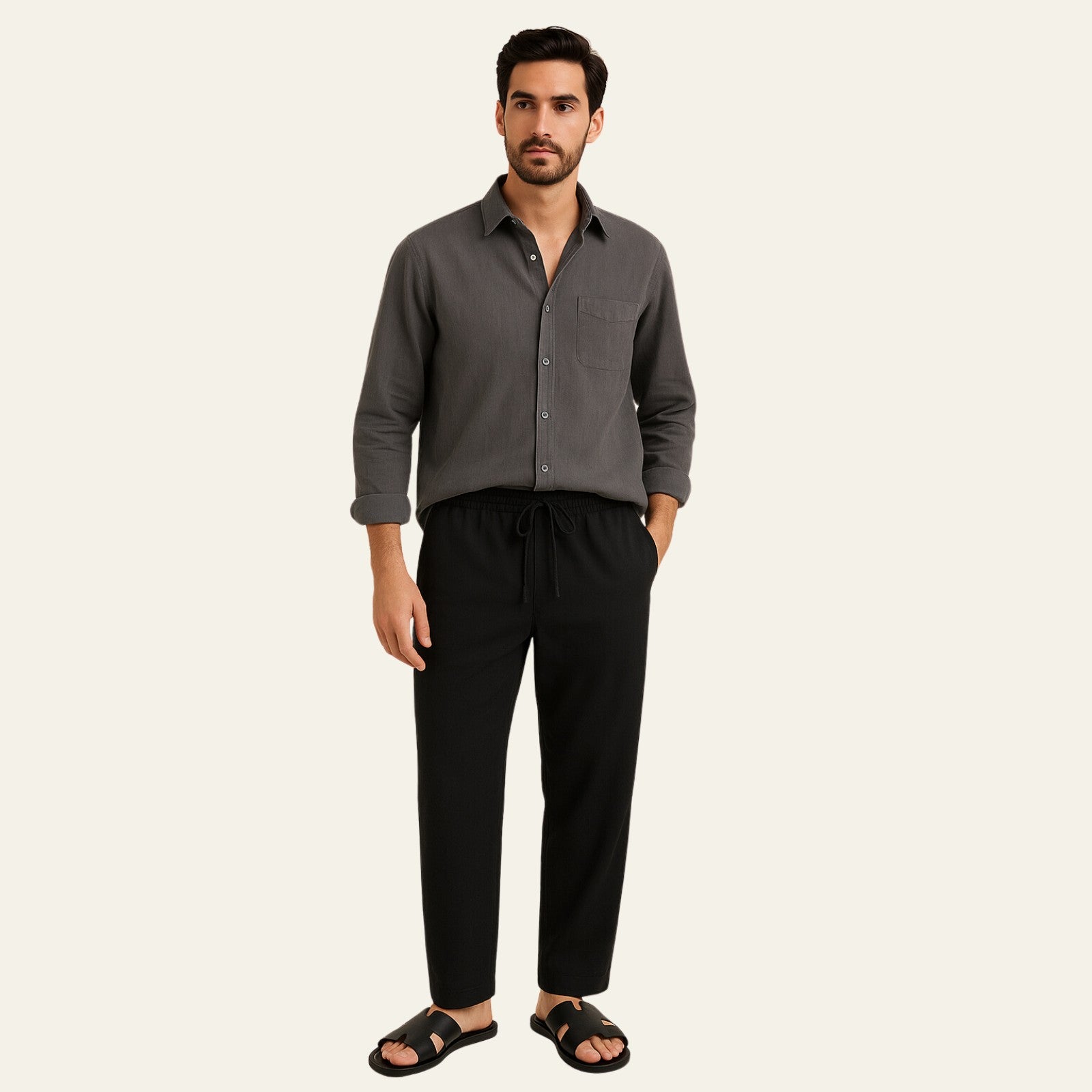 The Havana Linen Slim Pantalon Set