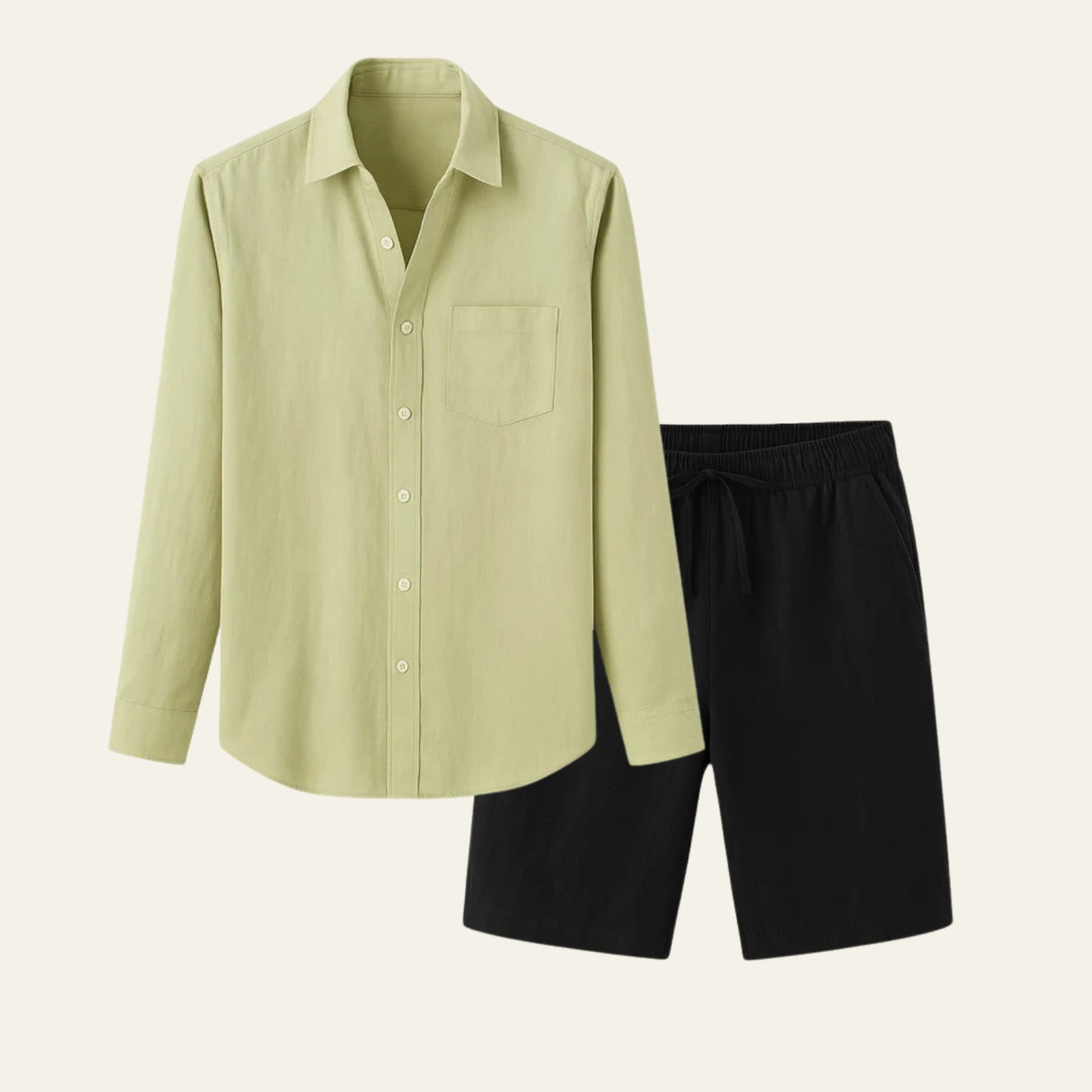 The Aspen Linen Premium Shorts Ensemble