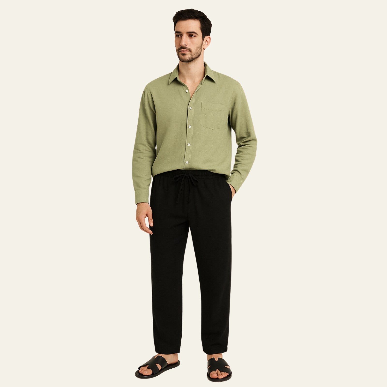 The Havana Linen Slim Pantalon Set