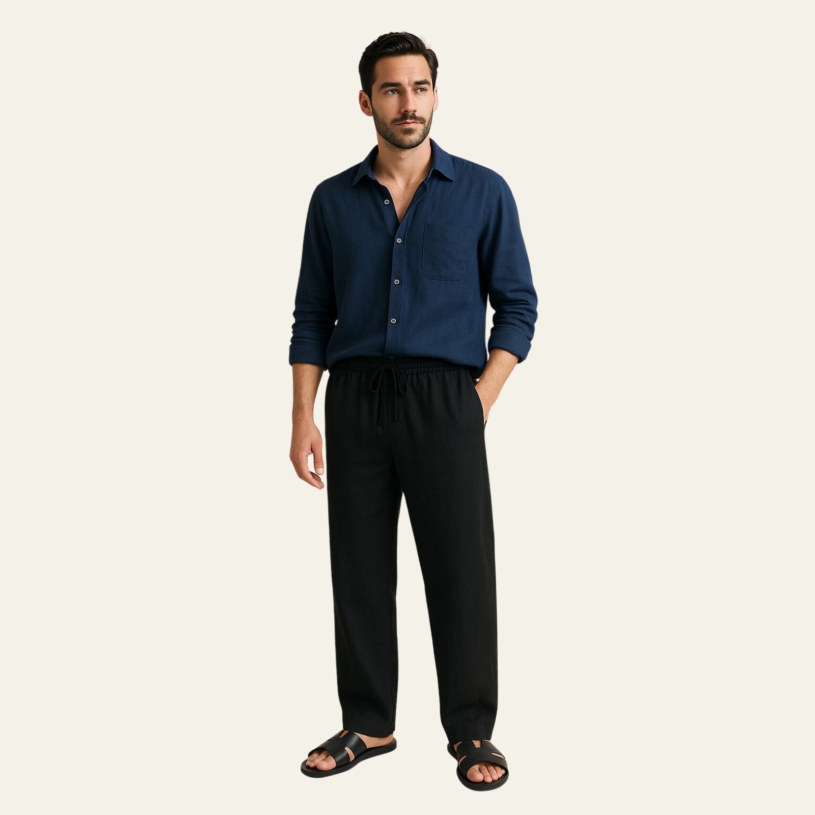 The Havana Linen Slim Pantalon Set