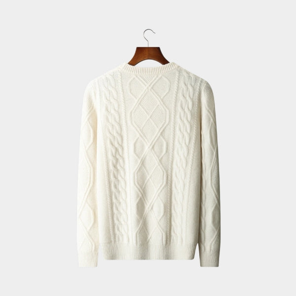 The Galway Merino Wool Cable Sweater