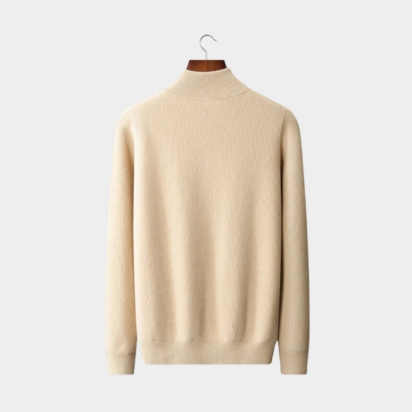 The Stockholm Wool Track Zip Knit