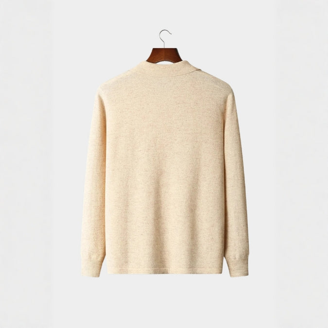The Sorrento Merino Wool Polo Cardigan
