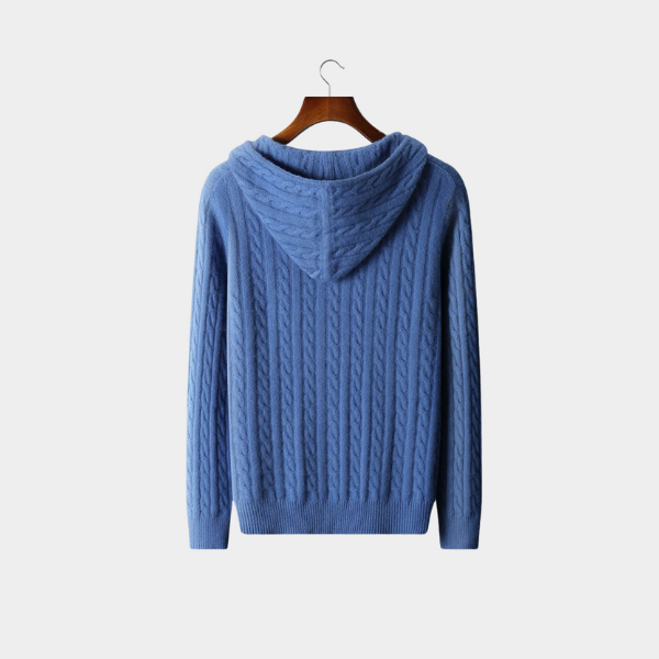The Sorrento Cable Cashmere Zip Hoodie