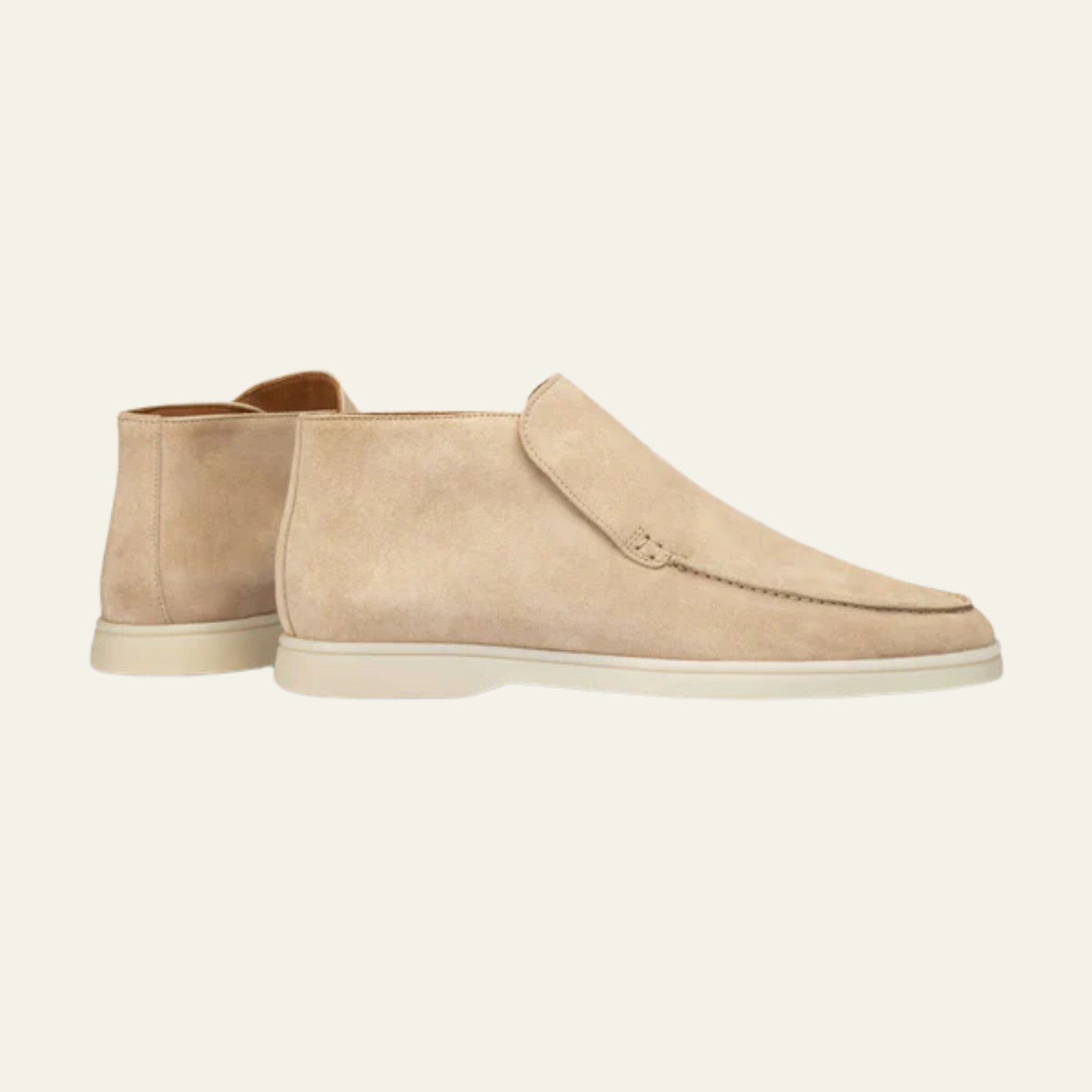 The Bastille Suede City Loafer in Beige