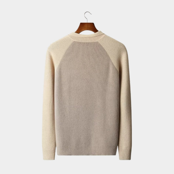 The Milan Merino Wool Half-Zip Polo