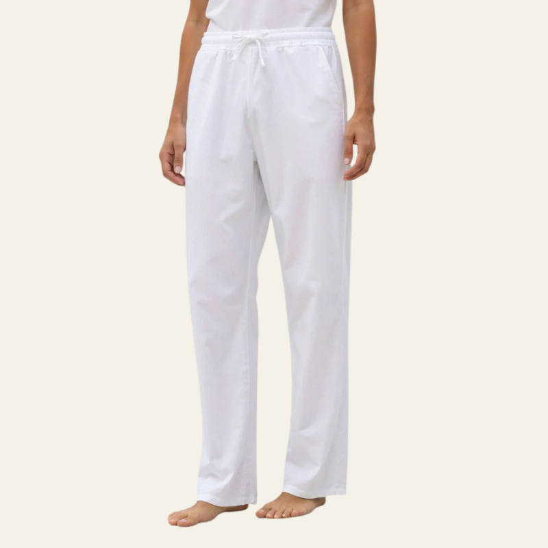The Capri Cotton–Linen Drawstring Trouser