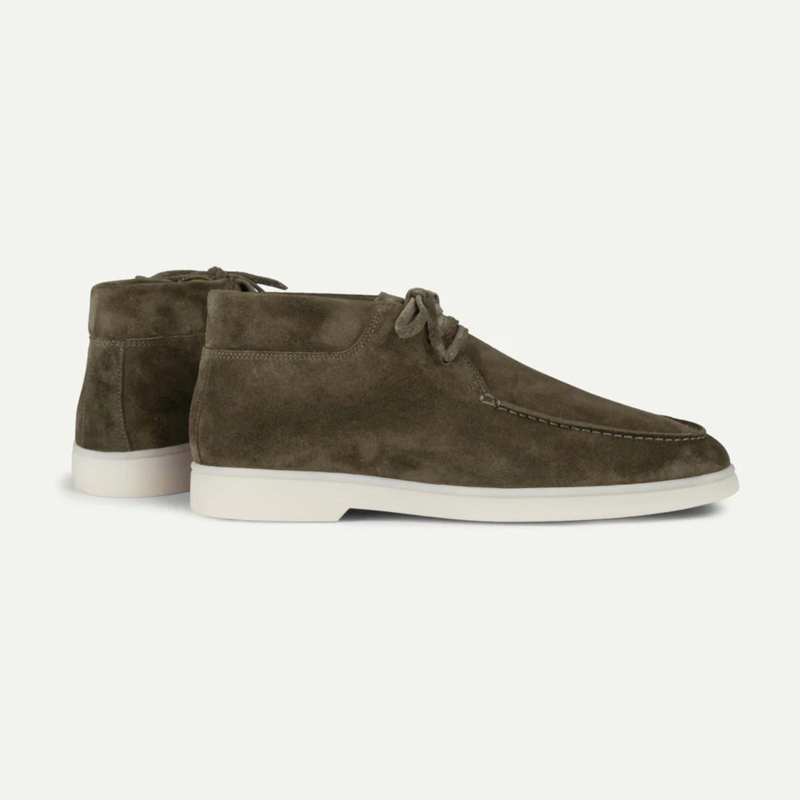 The Marrakech Olive Suede Desert Boot