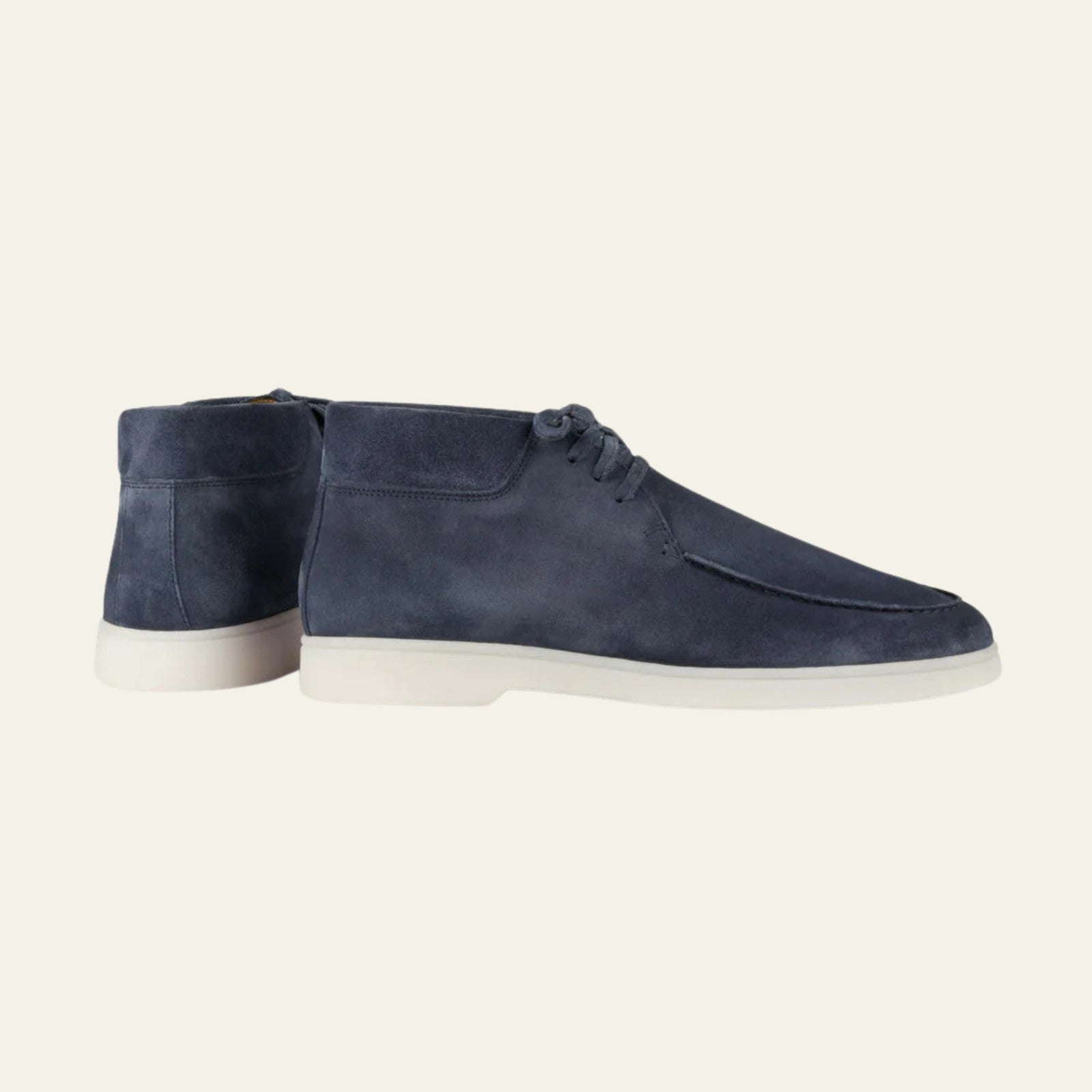 The Capri Steel Blue Suede Desert Boot
