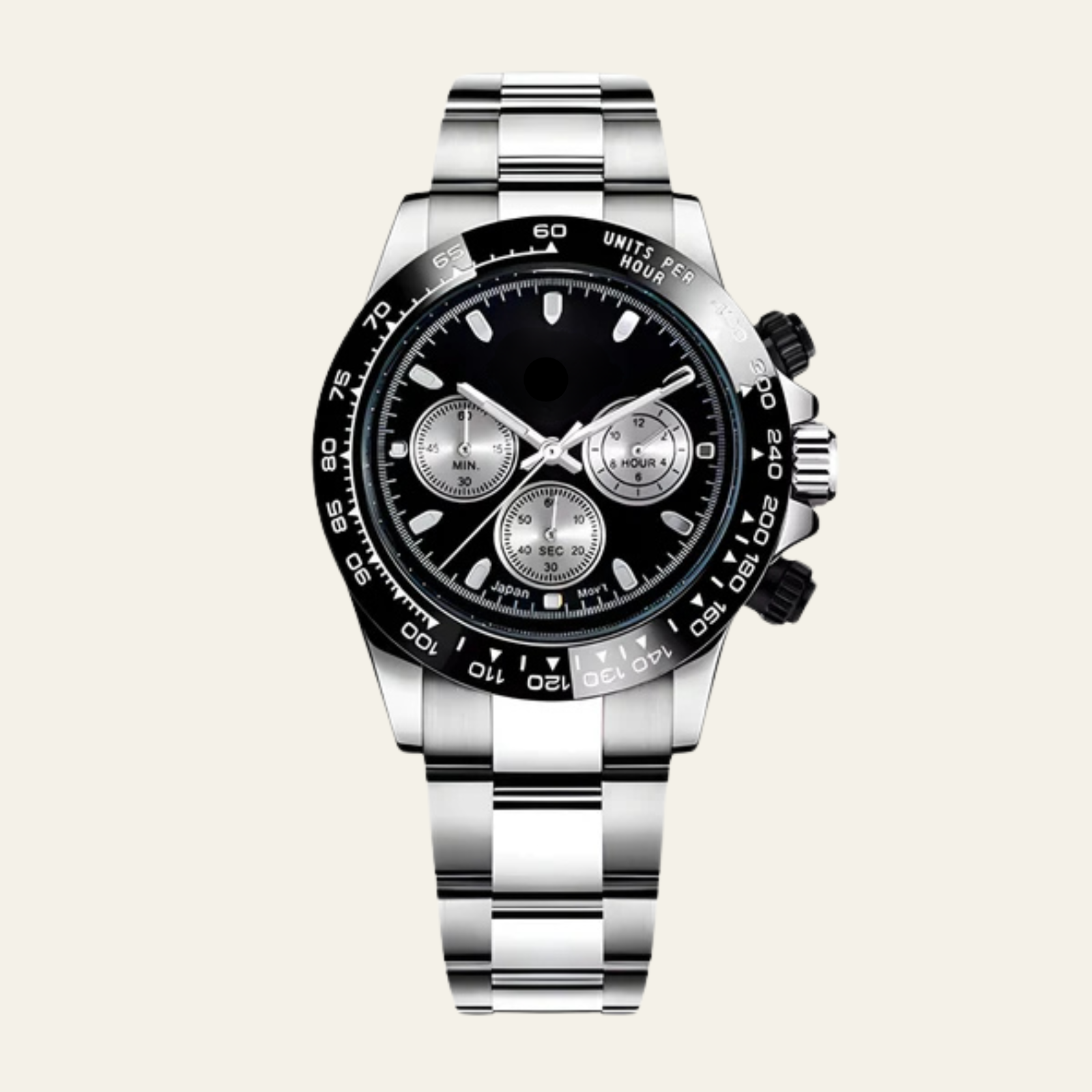 The Geneva Steel Chronograph Watch