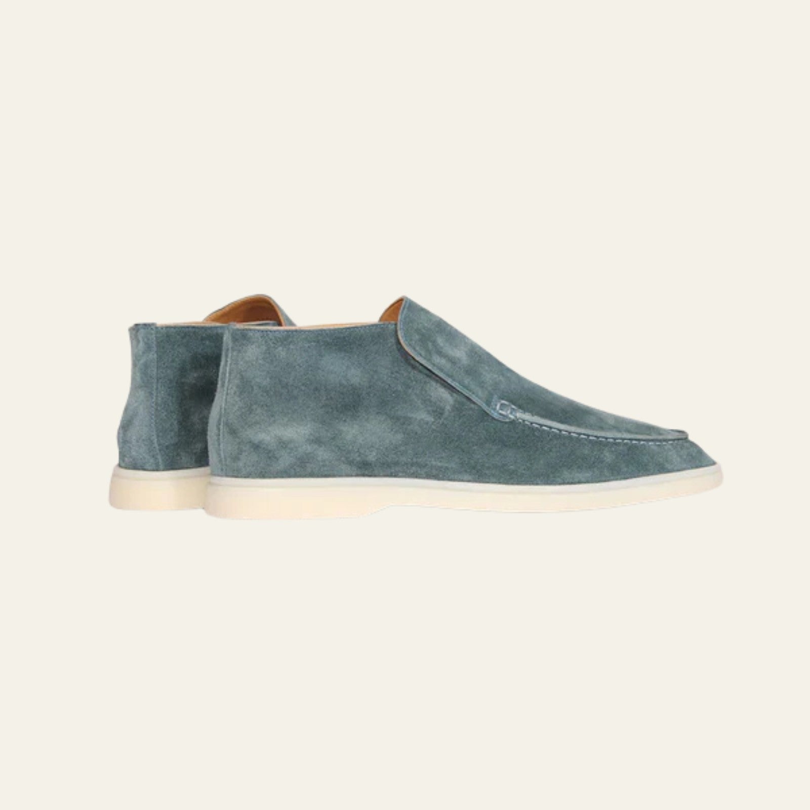 The Como Suede City Loafer in Petrol