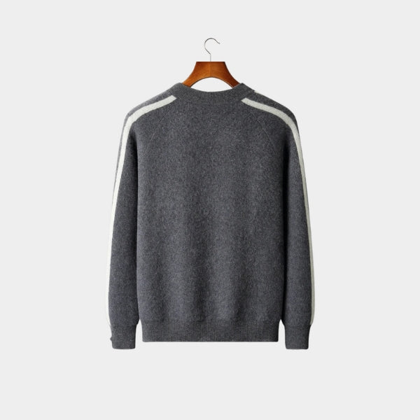 The Stockholm Wool Track Zip Knit