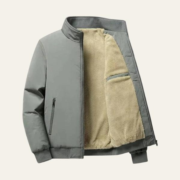 The Verona Sherpa-Lined Bomber Jacket