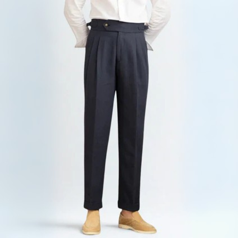 The Palermo Linen Pleated Trouser