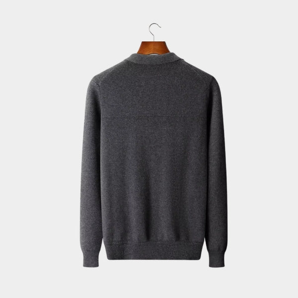 The Como Merino Wool Zip Knit
