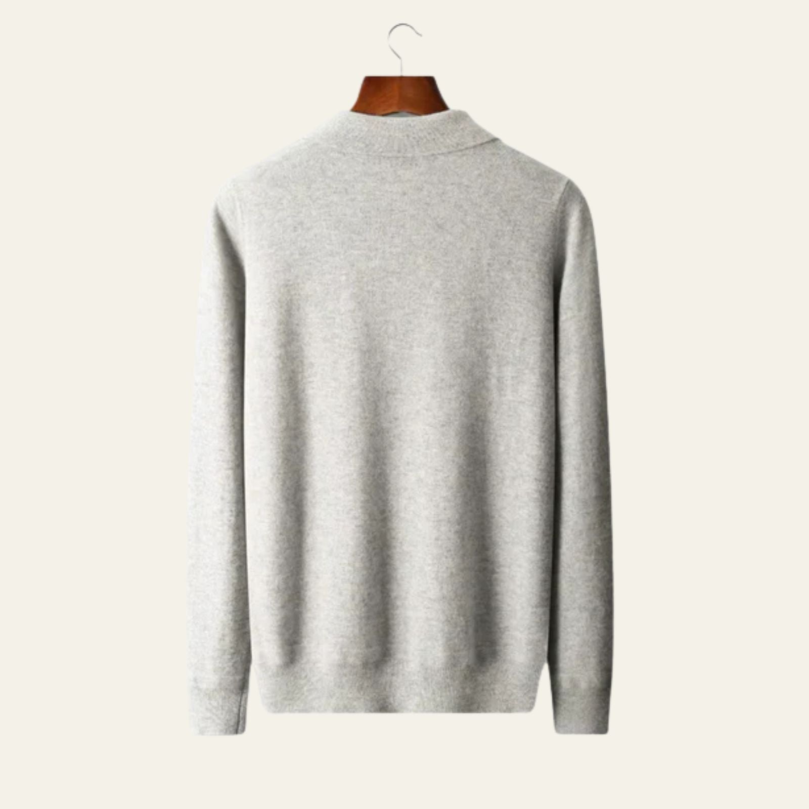 The Como Merino Wool Quarter Zip Polo