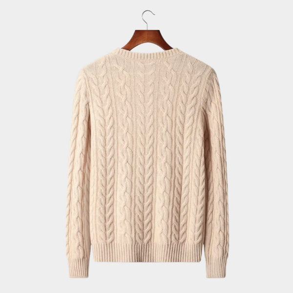 The Turin Merino Wool Cable Sweater