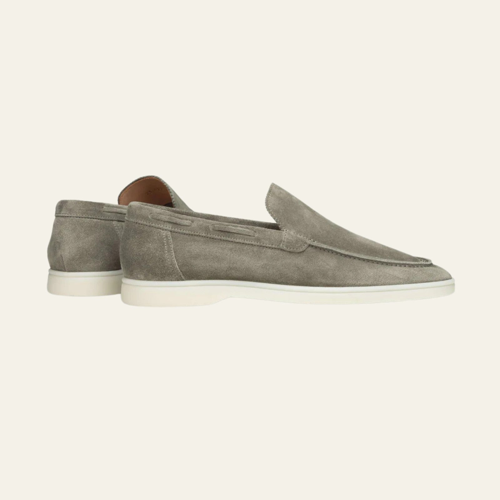 The Sienna Suede Yacht Loafer in Pistache