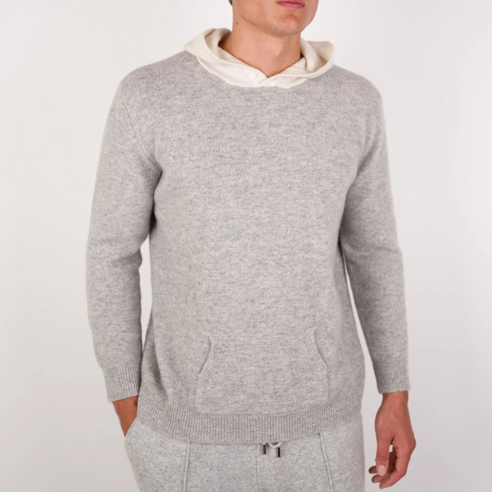 The Davos Merino Wool Pullover Hoodie