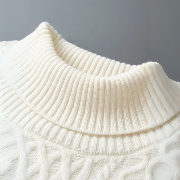The St. Moritz Merino Wool Cable Turtleneck