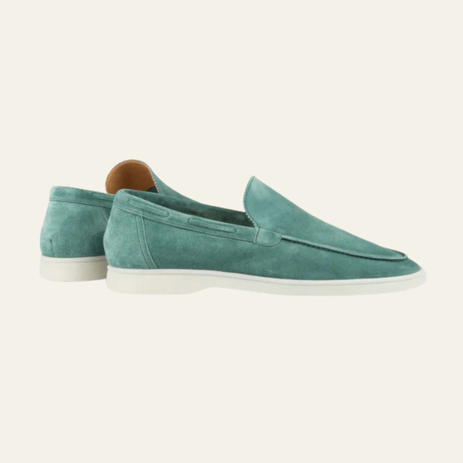 The Amalfi Suede Yacht Loafer in Emerald