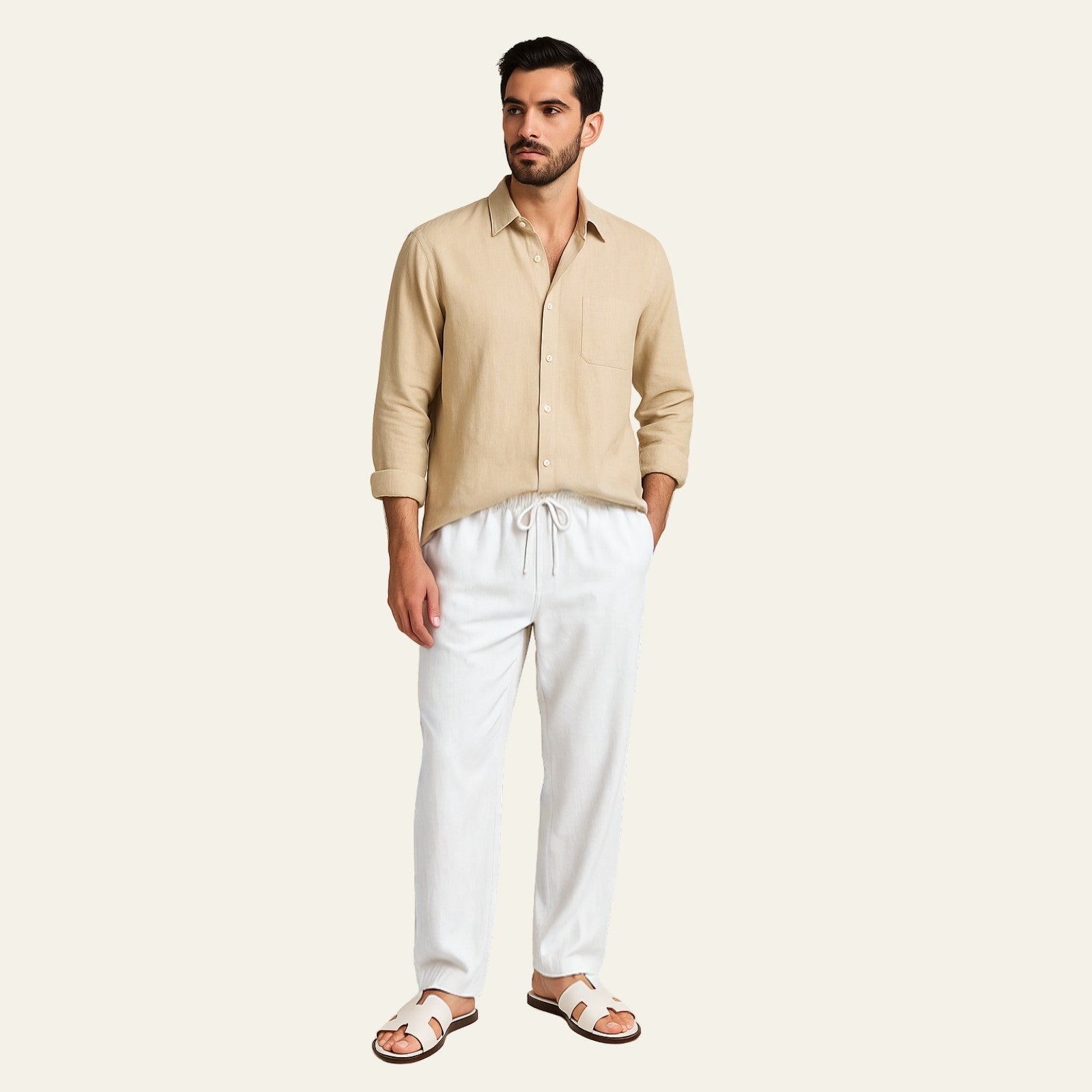 The Kyoto Linen Tailored Pantalon Set