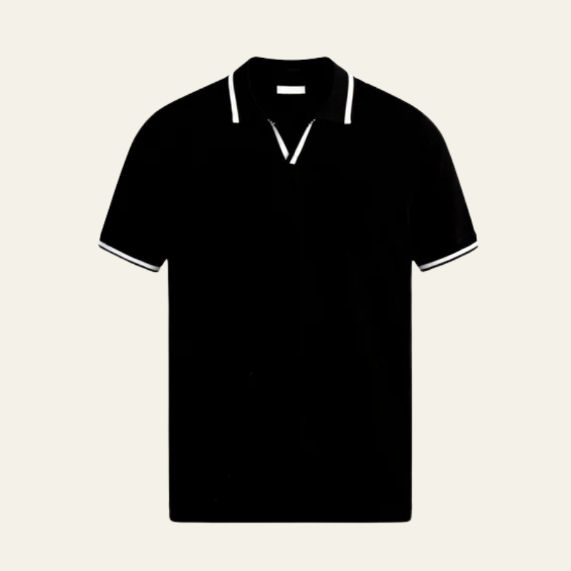 The Cannes Contrast Knit Polo