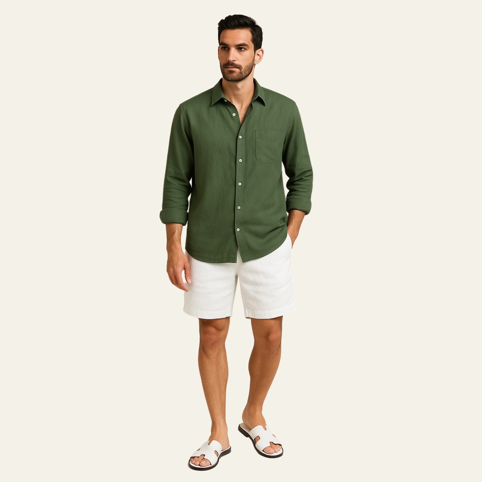 The Casablanca Linen Premium Shorts Set