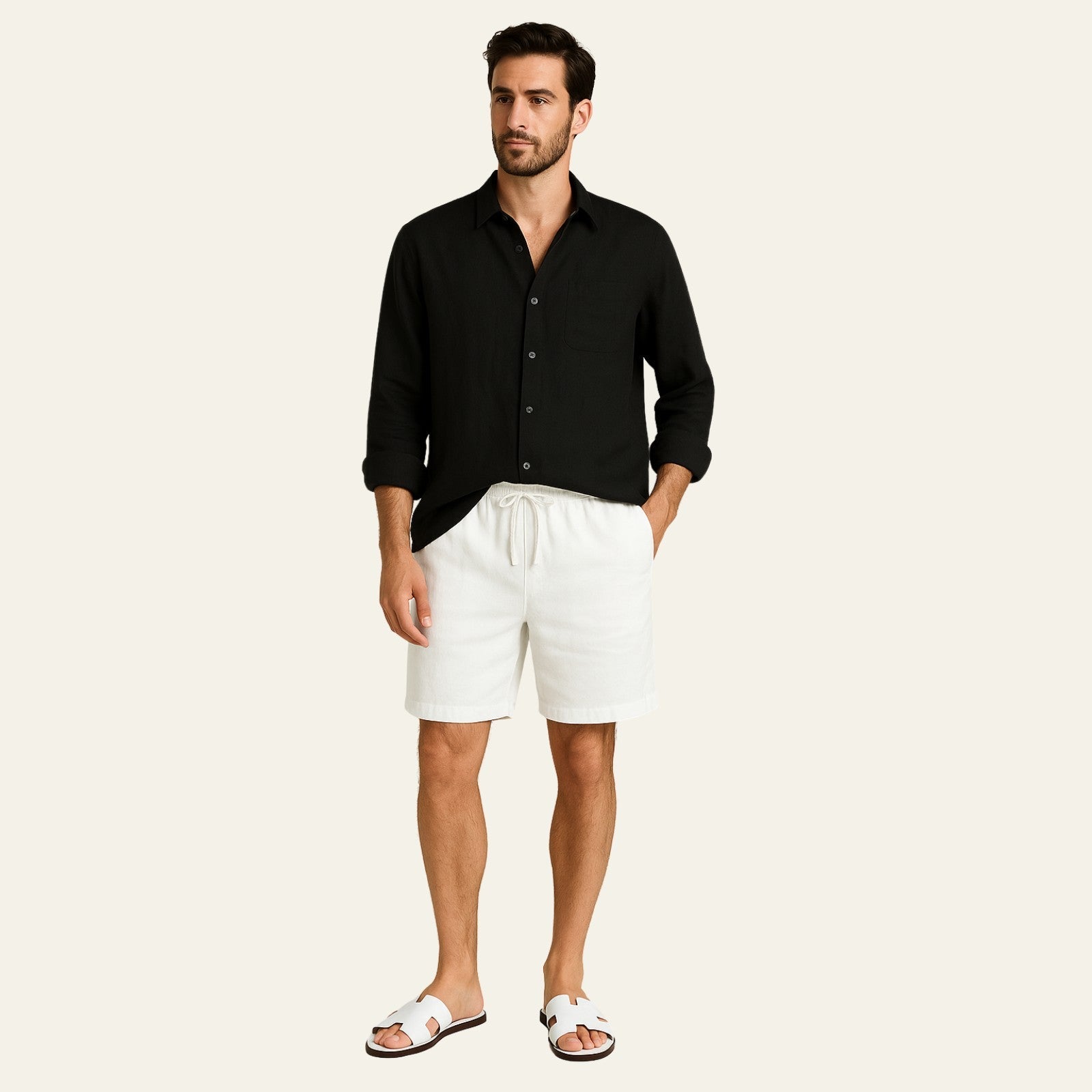 The Casablanca Linen Premium Shorts Set