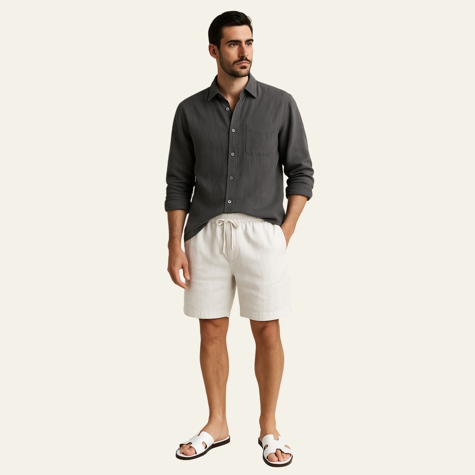 The Casablanca Linen Premium Shorts Set