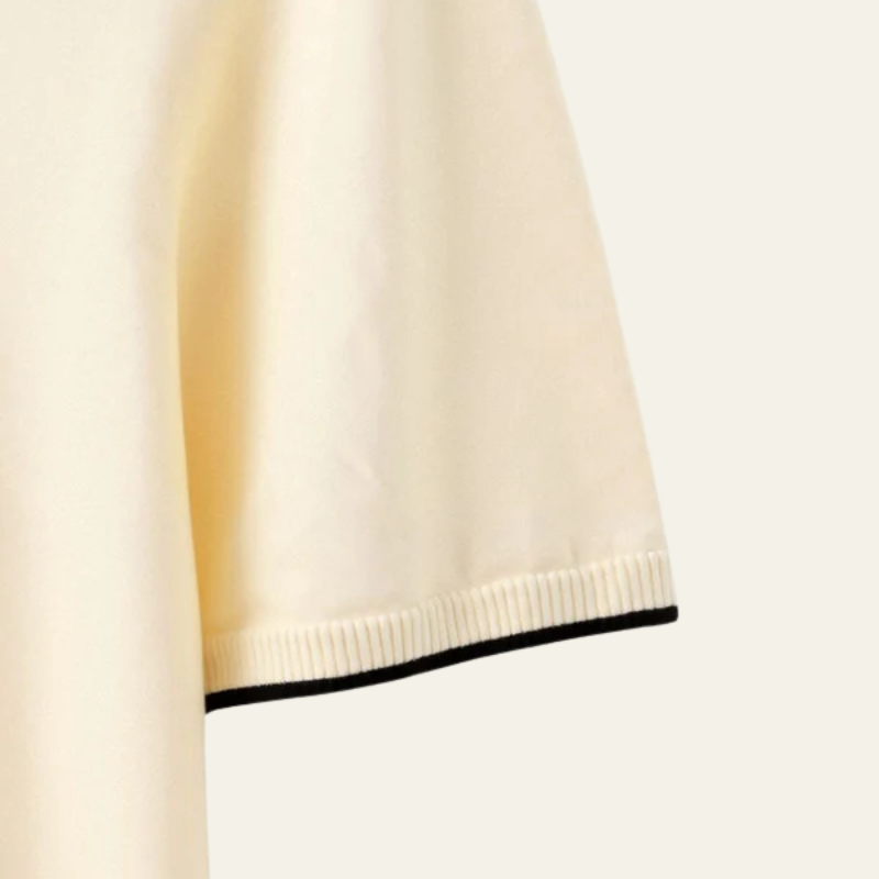 The Cannes Contrast Knit Polo
