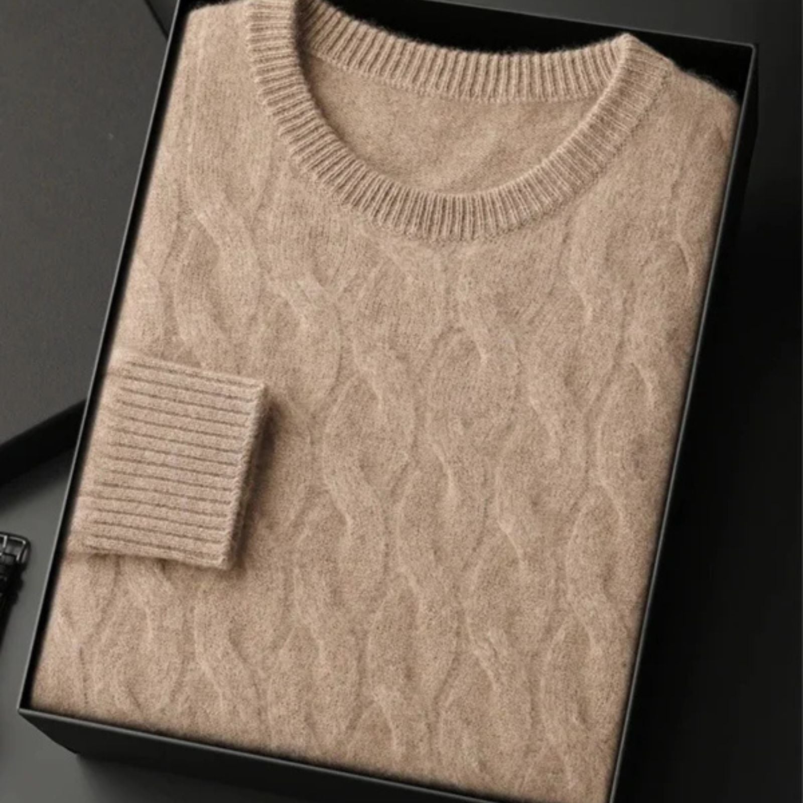The St. Moritz Cashmere Cable Knit Sweater