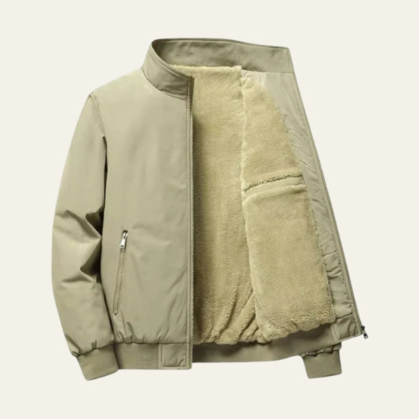 The Verona Sherpa-Lined Bomber Jacket