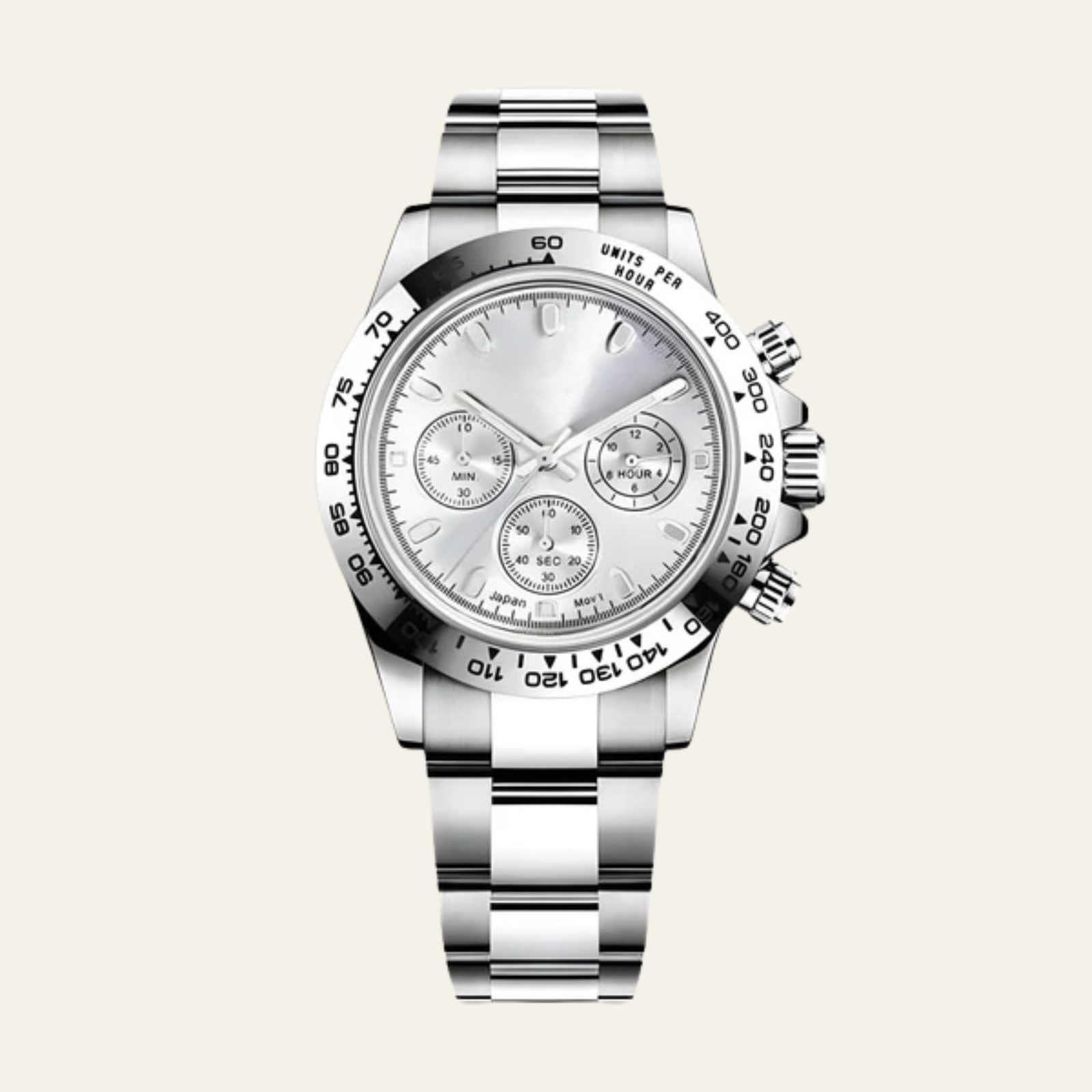 The Geneva Steel Chronograph Watch