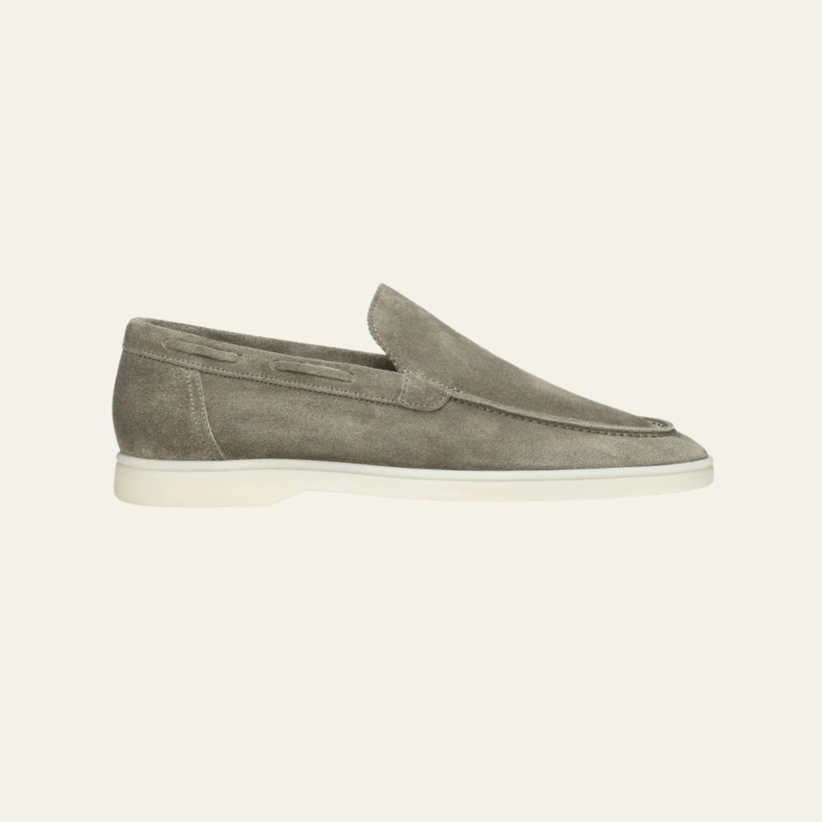 The Sienna Suede Yacht Loafer in Pistache