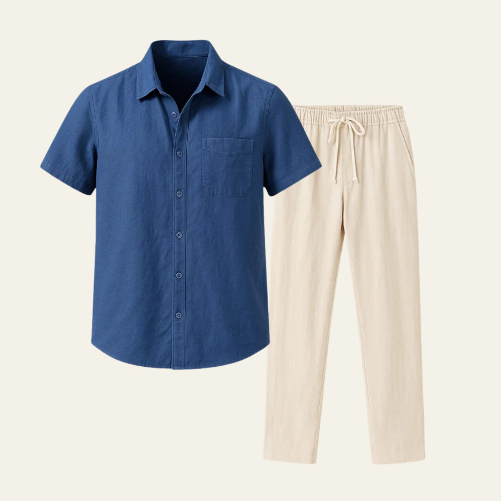 The Marais Linen Tailored Pantalon Ensemble