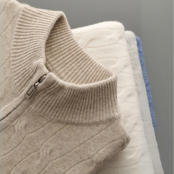 The Geneva Merino Wool Quarter Zip