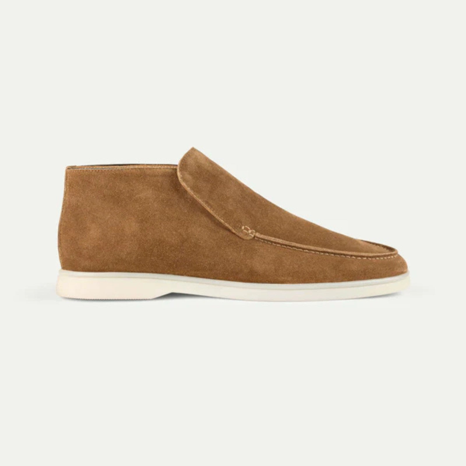 The Lyon Suede City Loafer in Light Beige