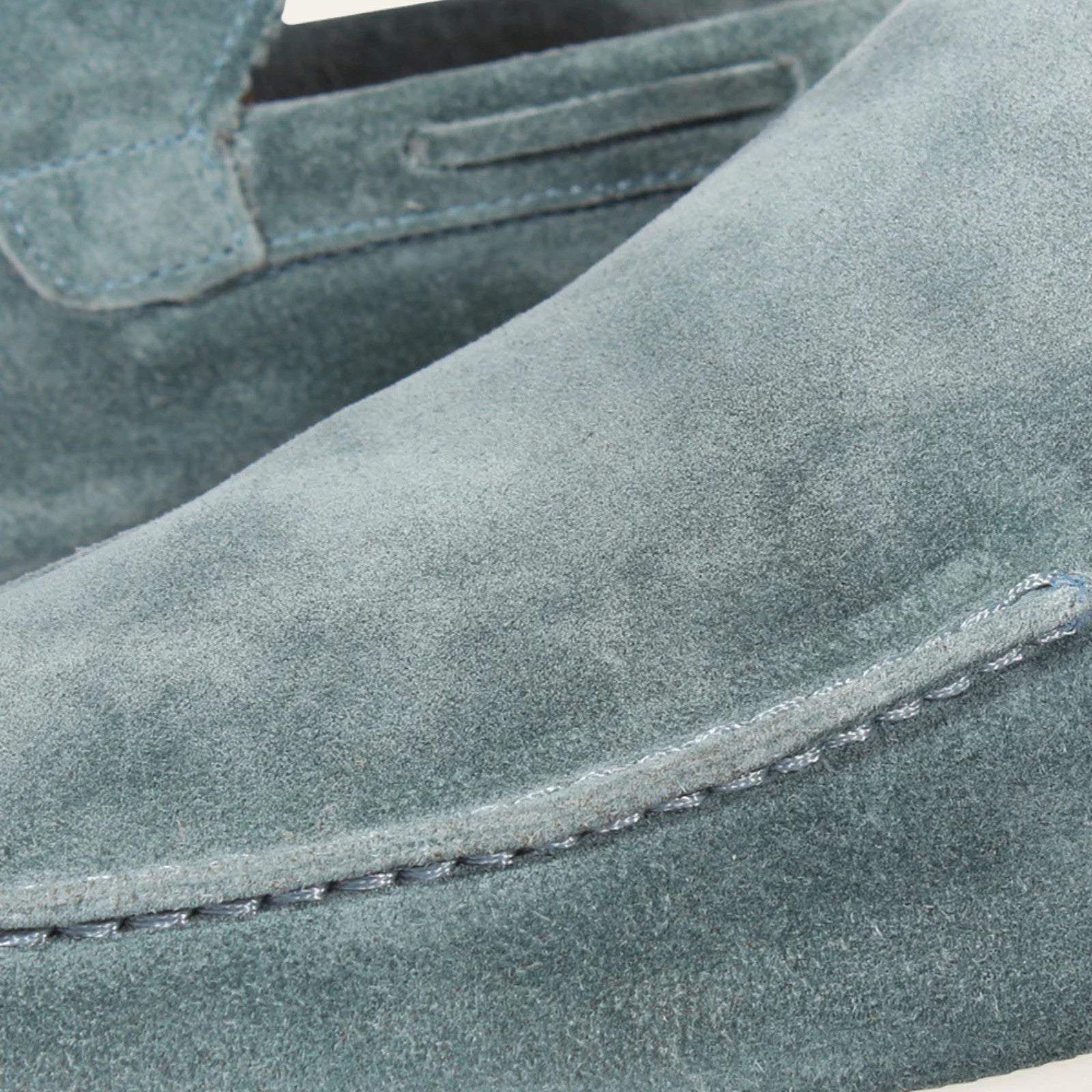 The Capri Suede Yacht Loafer in Petrol