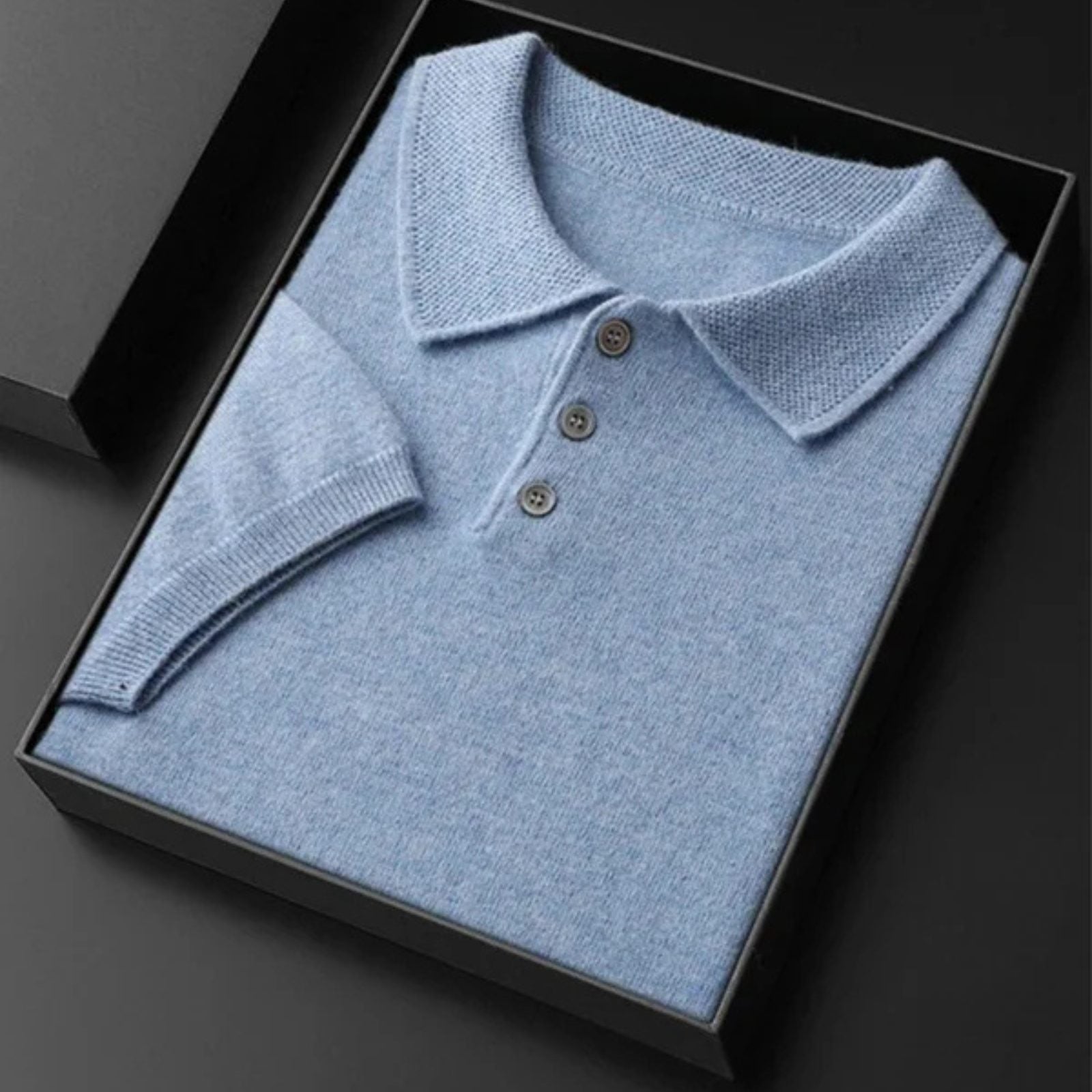 The Geneva Cashmere Short Sleeve Polo