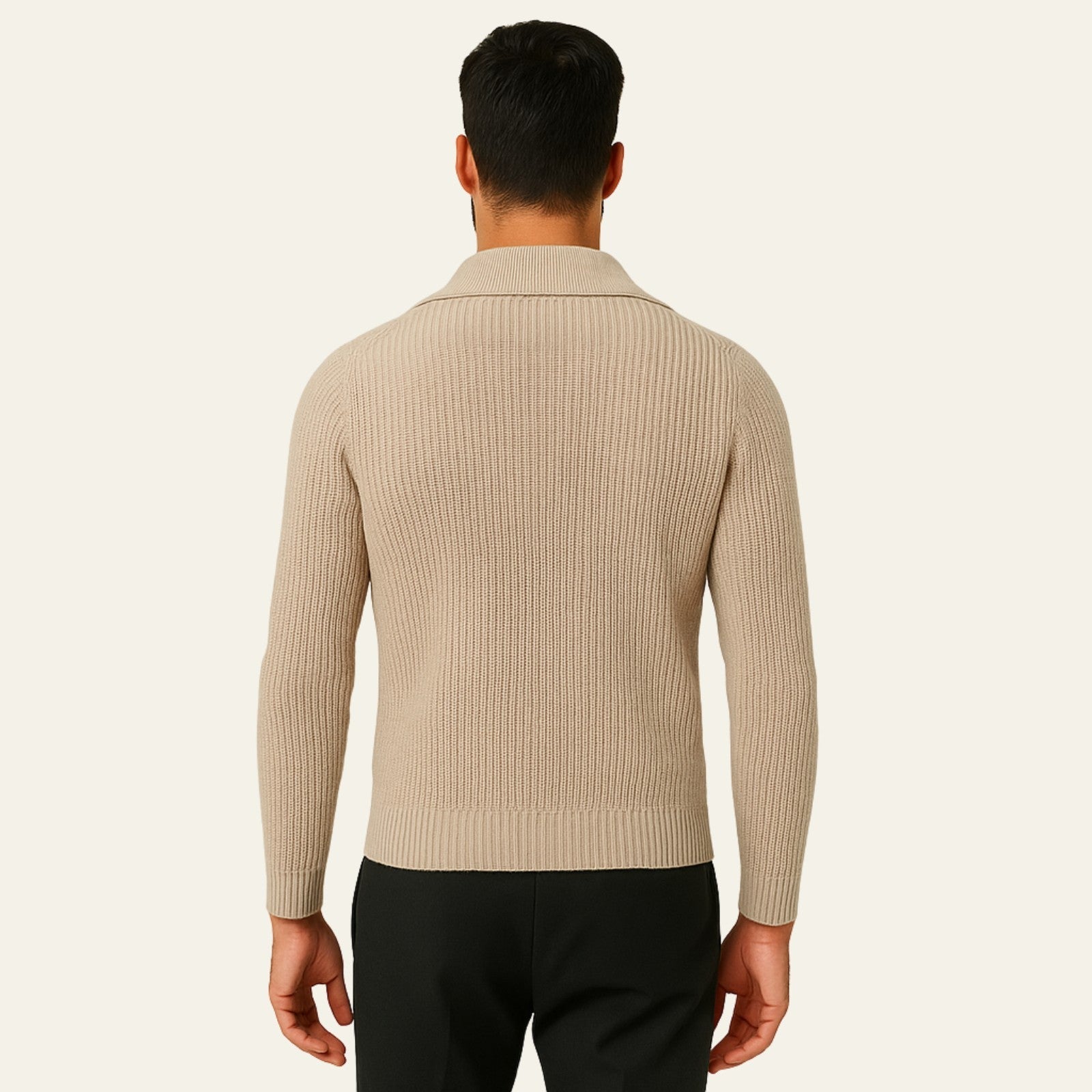 The Aspen Cashmere Ribbed Zip Vest