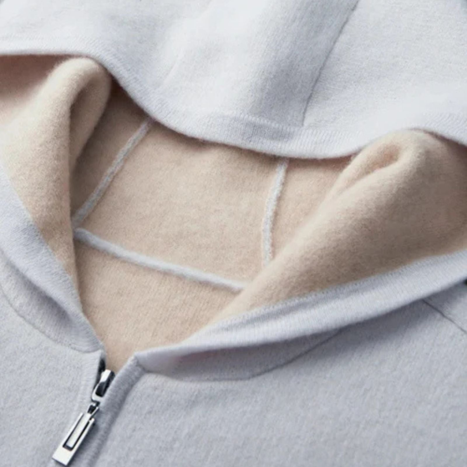 The Lucerne Cashmere Refined Zip Hoodie