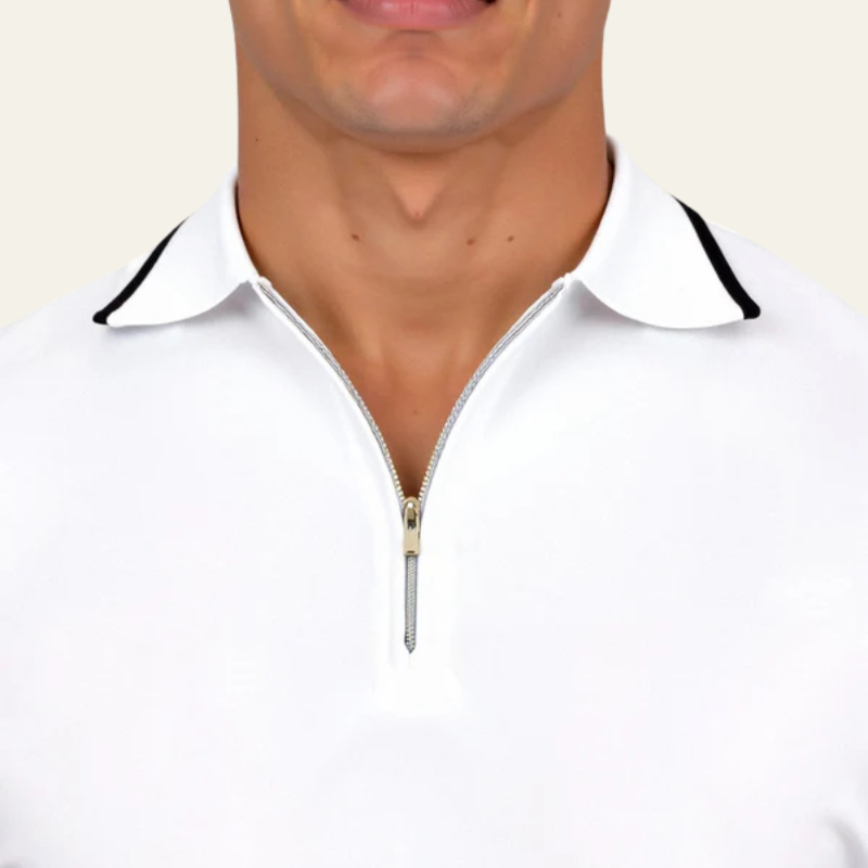 The Portofino Quarter-Zip Polo