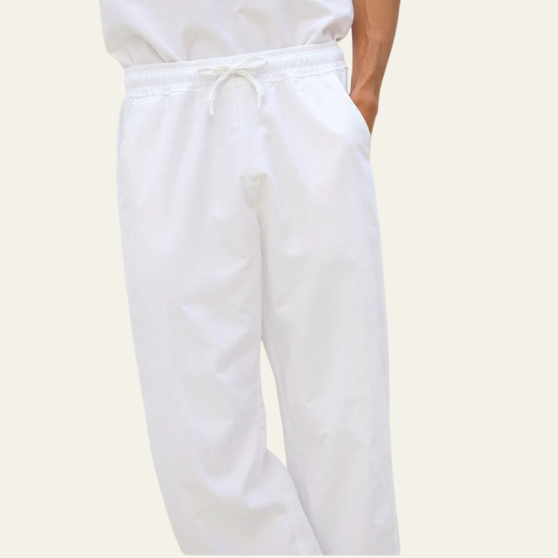 The Capri Cotton–Linen Drawstring Trouser