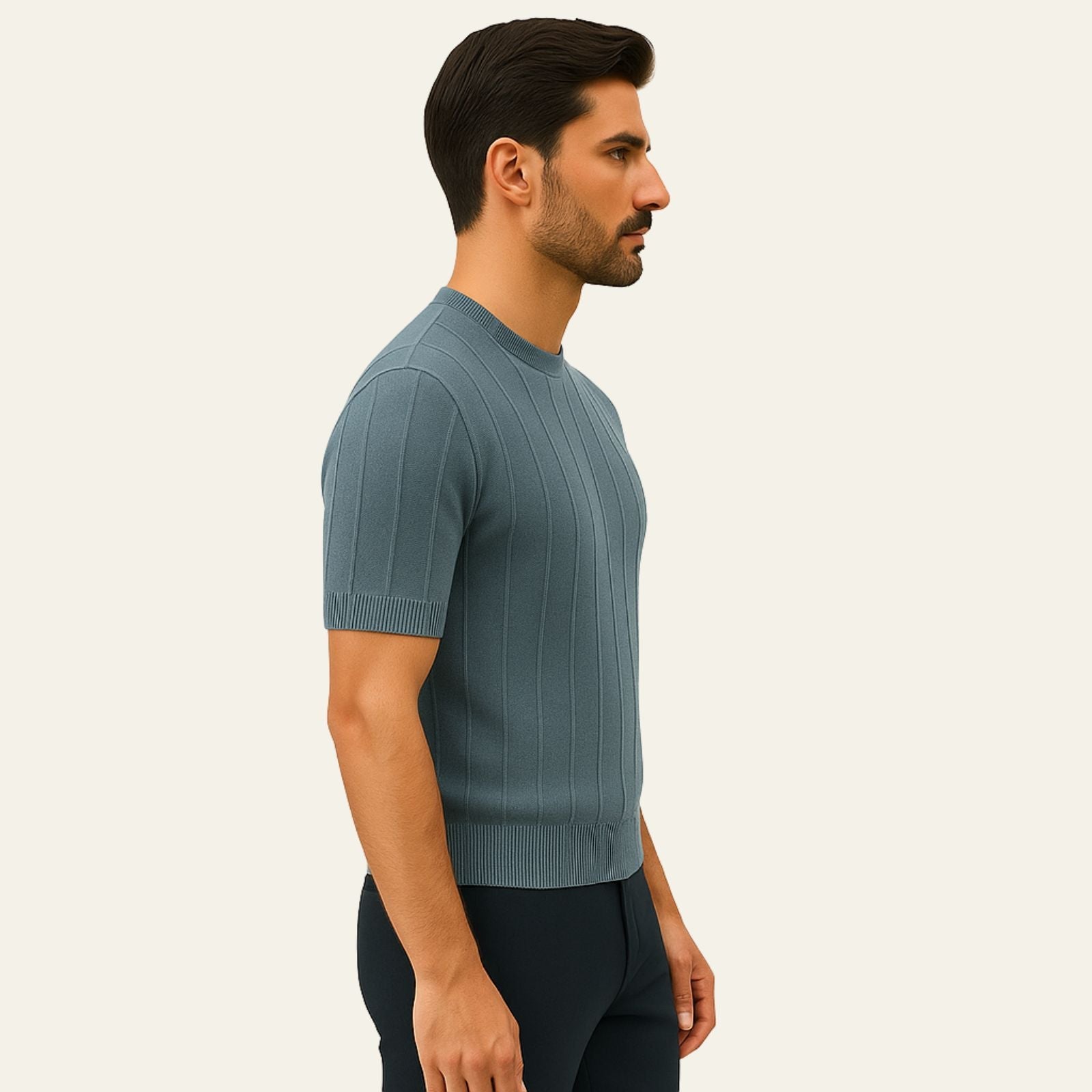 The Portofino Ribbed Knit Tee