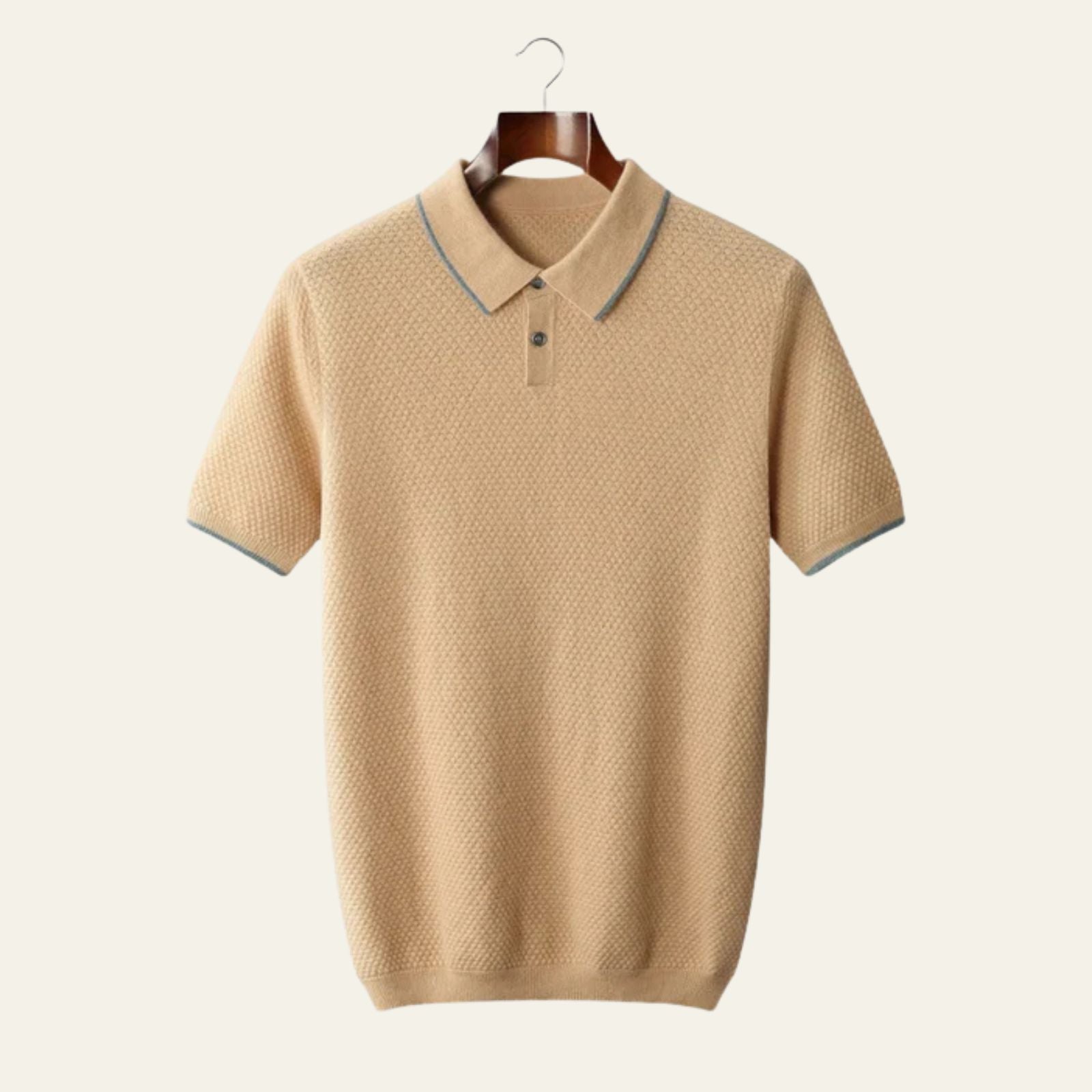 The Sorrento Two-Tone Cashmere Polo