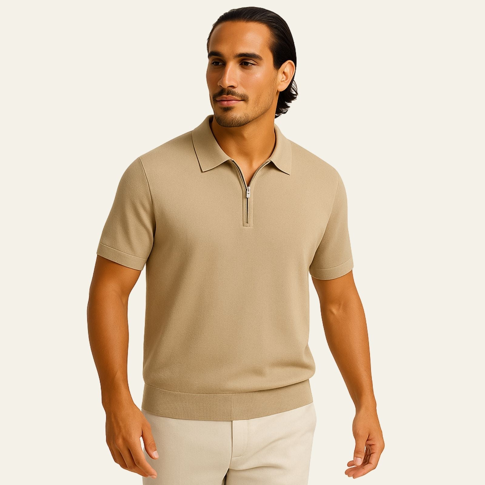 The Palermo Quarter-Zip Polo