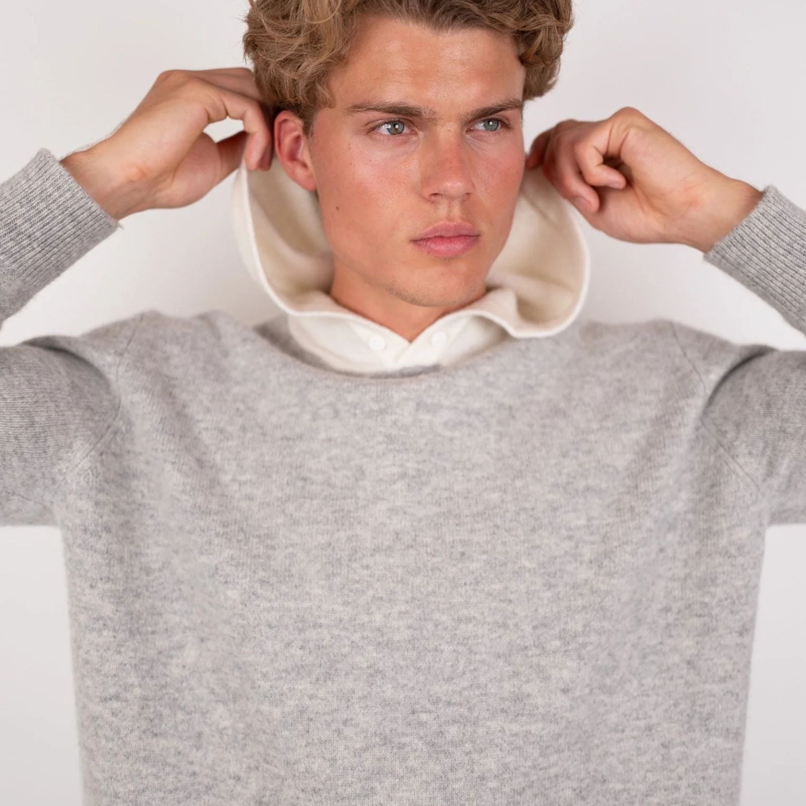 The Davos Merino Wool Pullover Hoodie