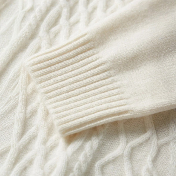 The St. Moritz Merino Wool Cable Turtleneck